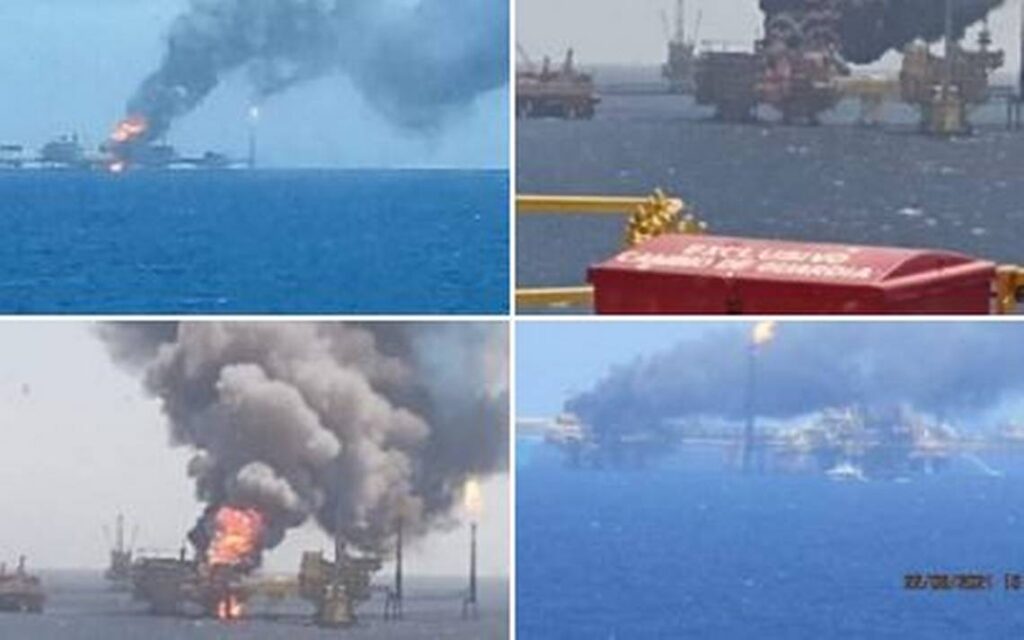 Se registra explosión en plataforma Ku Alfa de Pemex
