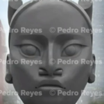 Ella es ‘Tlali’, la estatua de mujer olmeca que sustituirá a Colón en glorieta de Paseo de la Reforma