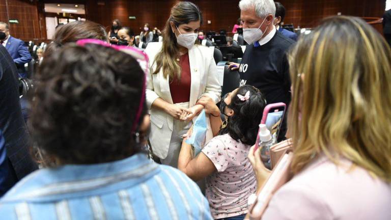 Mamá de jovencito con cáncer se arrodilla ante diputados de Morena; suplica por medicinas para su hijo