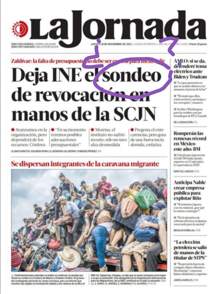 Diario «La Jornada» desinforma por chayote de la 4t