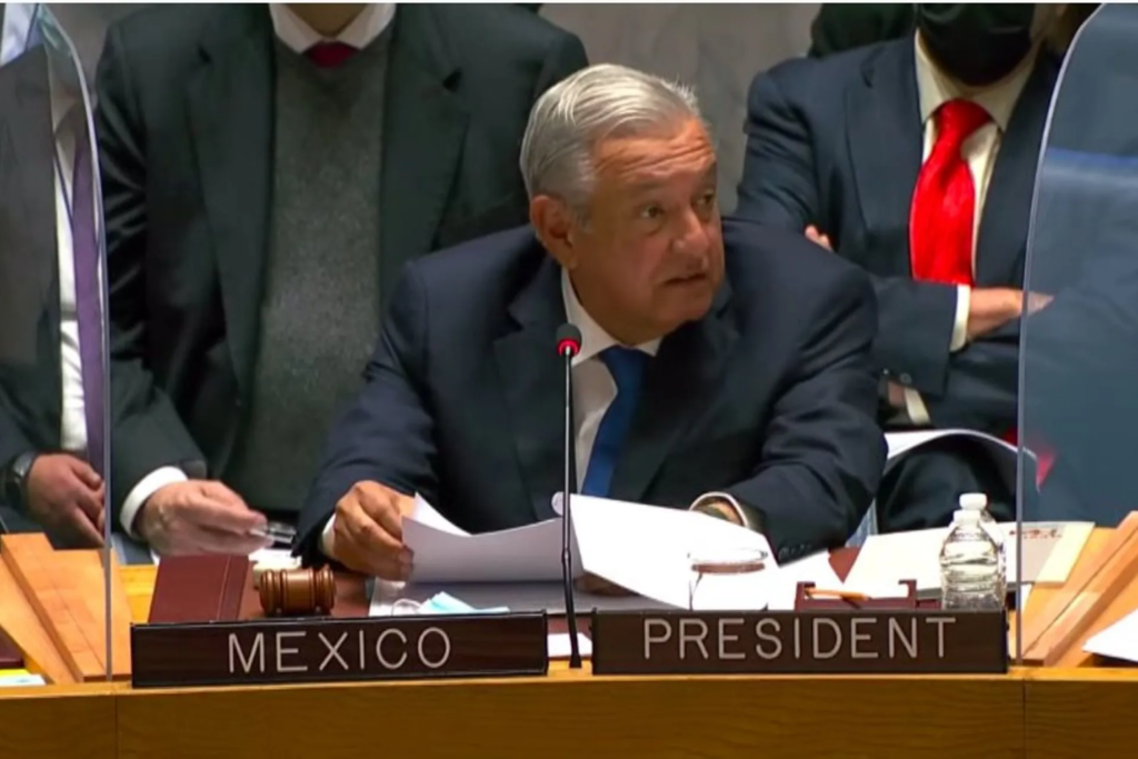 AMLO propone a la ONU un plan mundial de fraternidad y bienestar a favor de los pobres