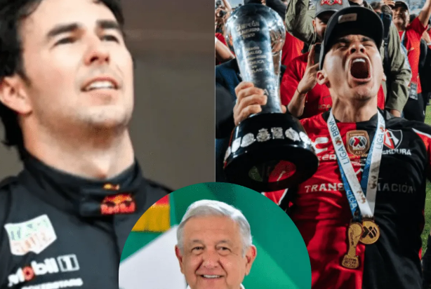 AMLO felicita a Checo Pérez y al Atlas por sus triunfos