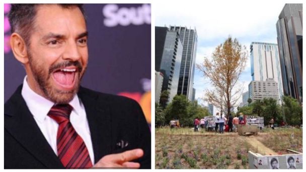 Eugenio Derbez exhibe ahuehuete «seco» de Paseo de la Reforma; cibernautas lo critican