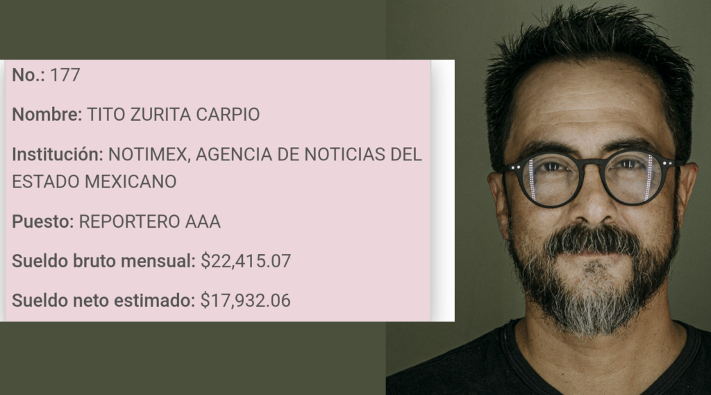 ROBO EN NOTIMEX: TITO ZURITA COBRA A PESAR DE LA HUELGA
