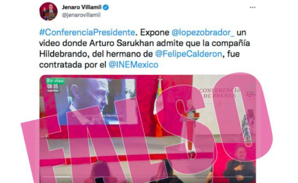 Jenaro cae en borma de tuitero (NO verifica fuentes)