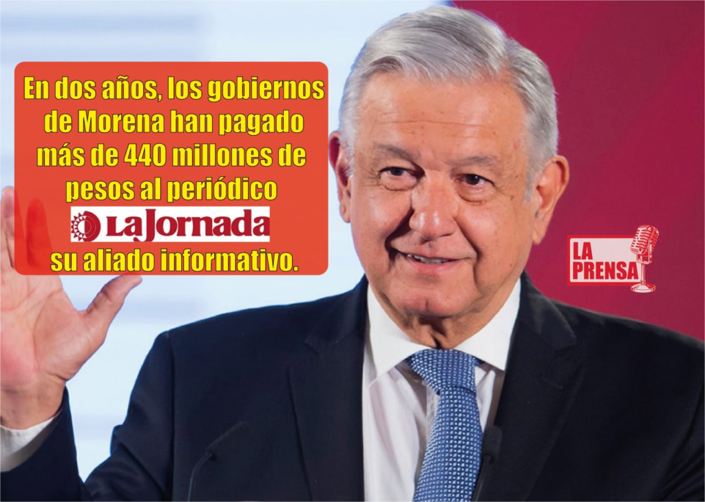 La Jornada recibe chayote por 440 millones de pesos