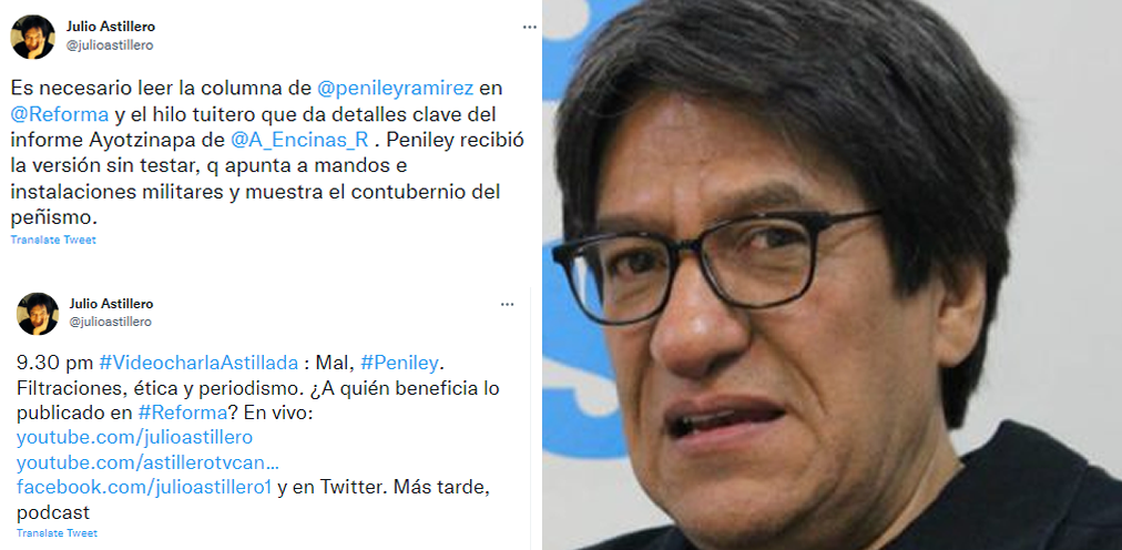 Julio Astillero muerde la mano que le da de comer y después recapacita
