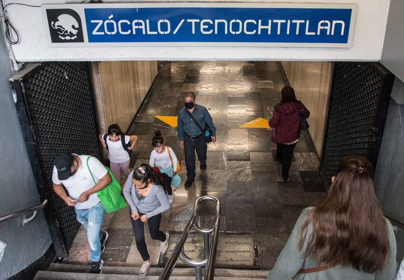 Estación Zócalo-Tenochtitlan de la Línea 2 del Metro de la CDMX, cerrada hasta nuevo aviso