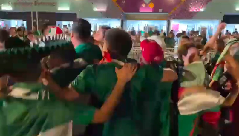 Se armó la fiesta mexicana previo al juego contra Argentina