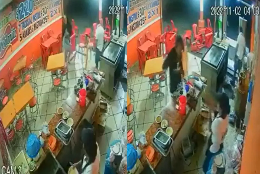 Joven causa destrozos en taquería en Cuautla; le molestaba el volumen de la música