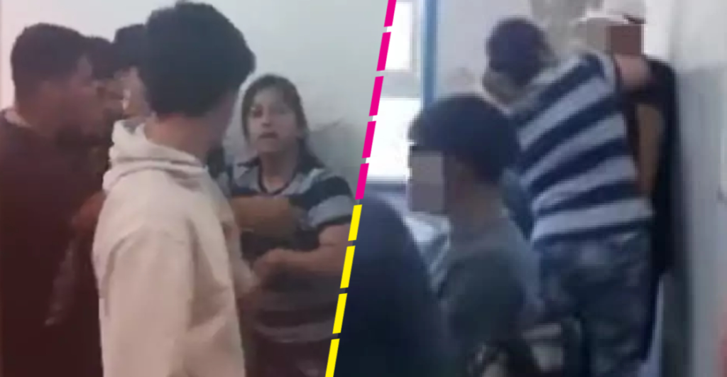 Le puso su ‘Estate quieto’: Mamá entra al salón de clases y golpea al joven que molestaba a su hijo