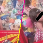 Notas anticonceptivas: Niña queda atrapada en una máquina de peluches y se hace viral