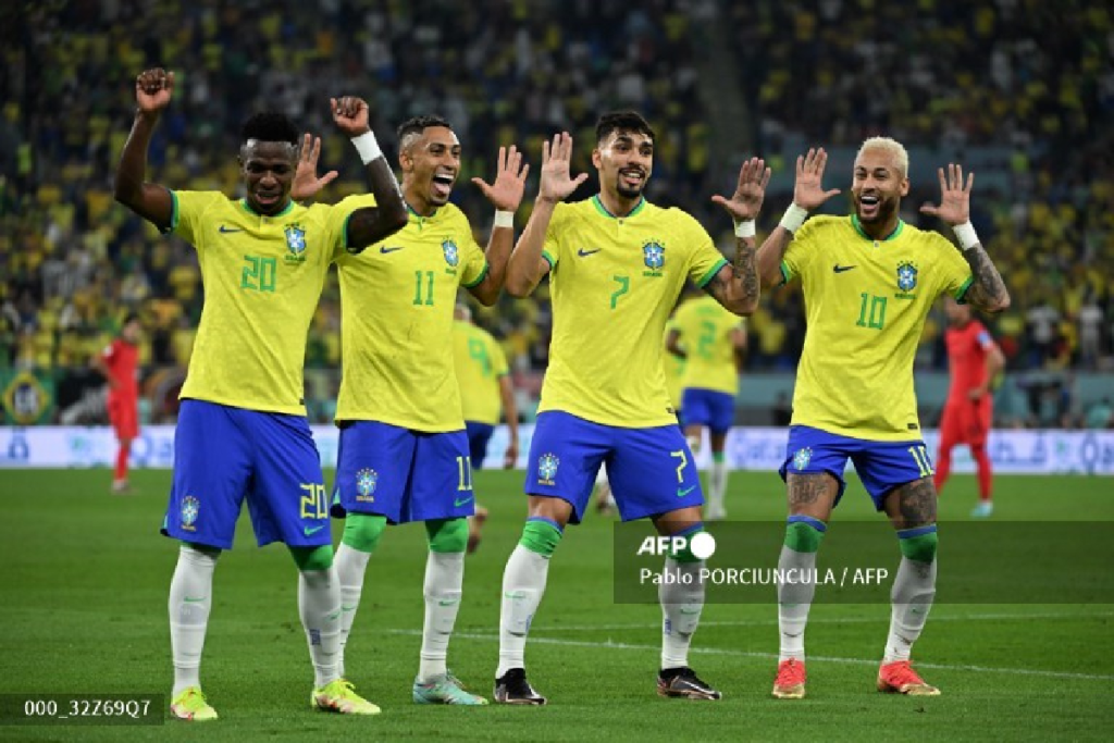 Brasil golea a Corea del Sur; se enfrentará en cuartos a Croacia