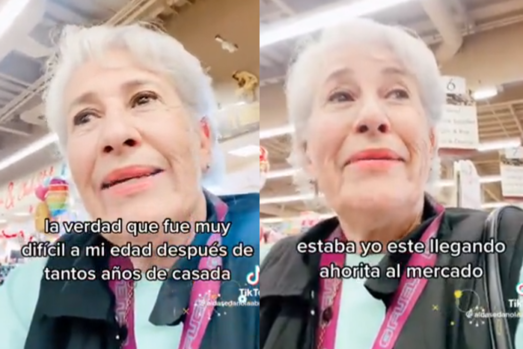 “Estoy feliz” Abuelita asegura que se siente contenta tras dejar a su esposo