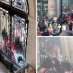 Manifestación de colectivos transgénero termina en trifulca el Congreso de la CDMX