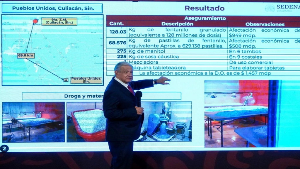 Laboratorios “fantasma” solicitaban el ingreso de fentanilo a México: AMLO