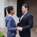 Claudia Sheinbaum visita a Samuel García en su casa de Monterrey, Nuevo Léon