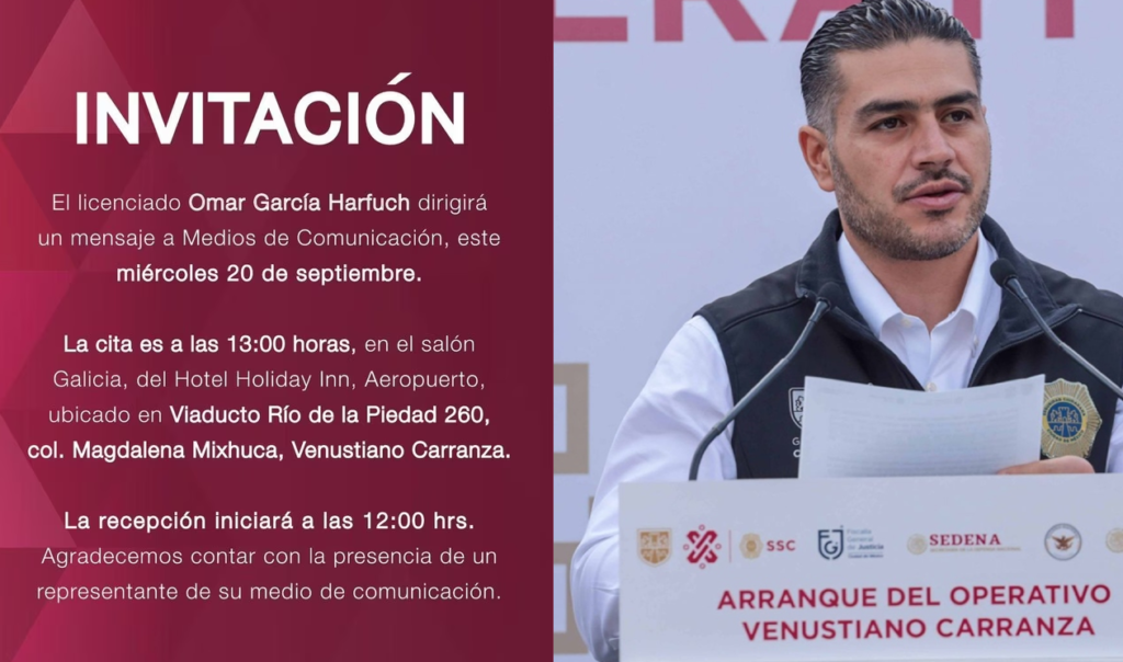 Ex Secretario de Seguridad Ciudadana dará un importante mensaje