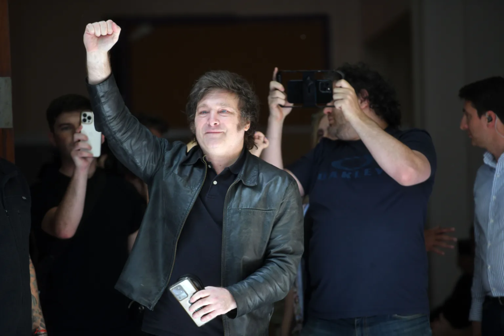 Javier Milei, próximo presidente de Argentina