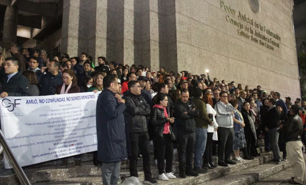 Coparmex respalda a trabajadores del Poder Judicial Federal que están en paro y pide generar consensos sobre la reforma