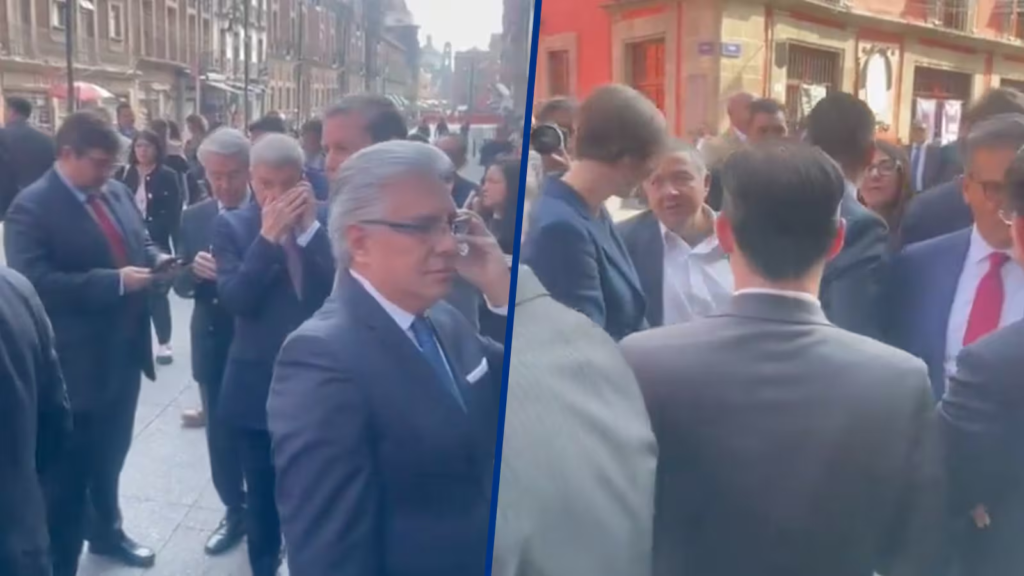 Trabajadores del Poder Judicial ‘bloquean’ paso a empresarios previo a CEO Dialogue con Sheinbaum