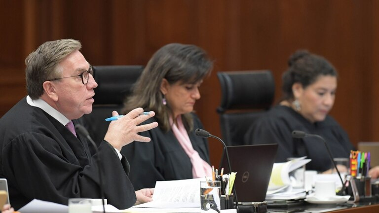 ‘¿Ustedes obedecen sin reflexionar’?: Ministro Láynez se enfrenta a Lenia Batres por reforma judicial