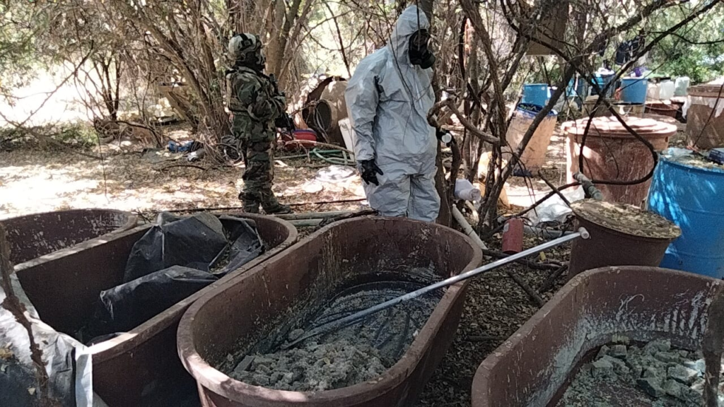 Con ESTRATEGIA DE HARFUCH, Semar destruye narcolaboratorio de «El Mayo»