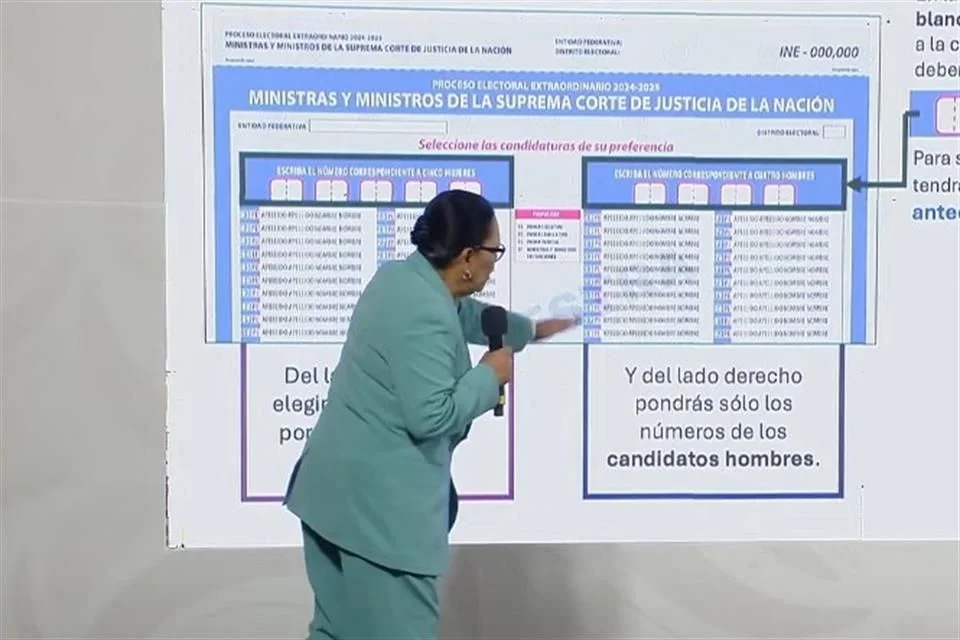 Por colores y seis boletas; así se votará en la elección judicial