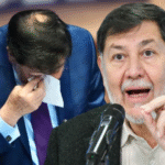 Abuchean a Noroña en Querétaro: ‘¡Fuera Morena!’