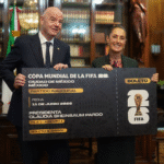 Gianni Infantino, presidente de la FIFA, visitó a Claudia Sheinbaum