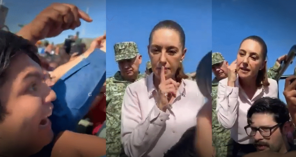 Entre el lodo y la soberbia: la visita que exhibió a Sheinbaum