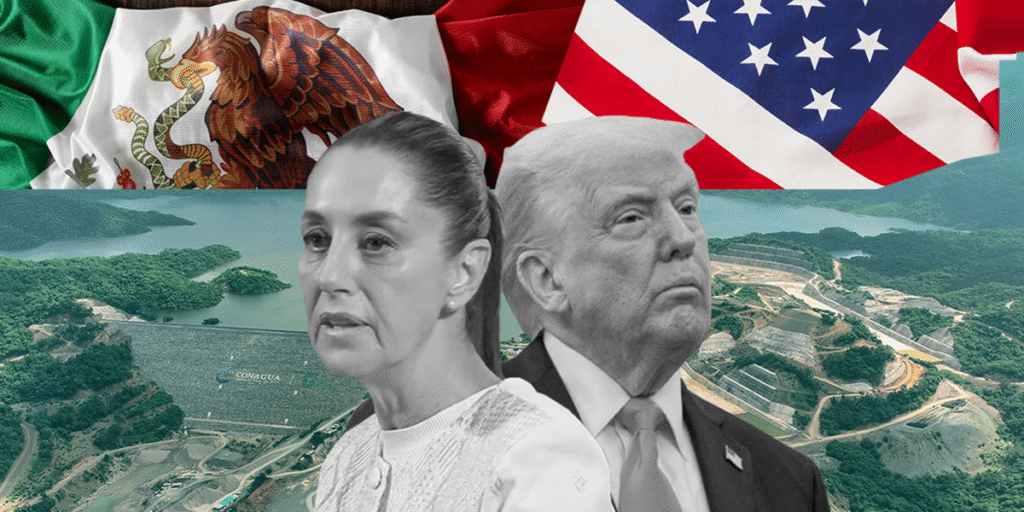 EL GOBIERNO DE SHEINBAUM ACEPTA ENTREGARLE AGUA DEL RÍO BRAVO A TRUMP