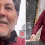 Noroña agrede a mexicano que lo increpó en Roma