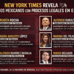 New York Times revela lista de políticos mexicanos con procesos legales en Estados Unidos