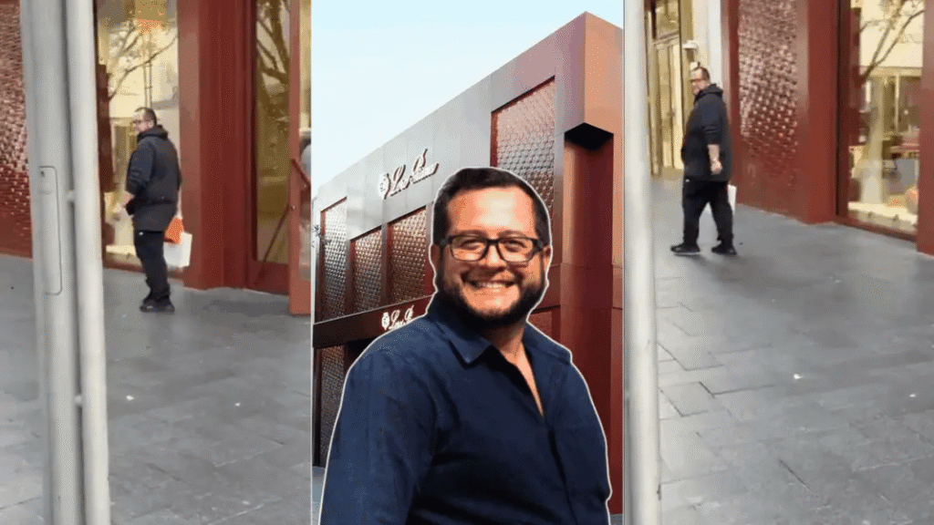 Captan a José Ramón López Beltrán de compras en boutique de lujo en Cancún